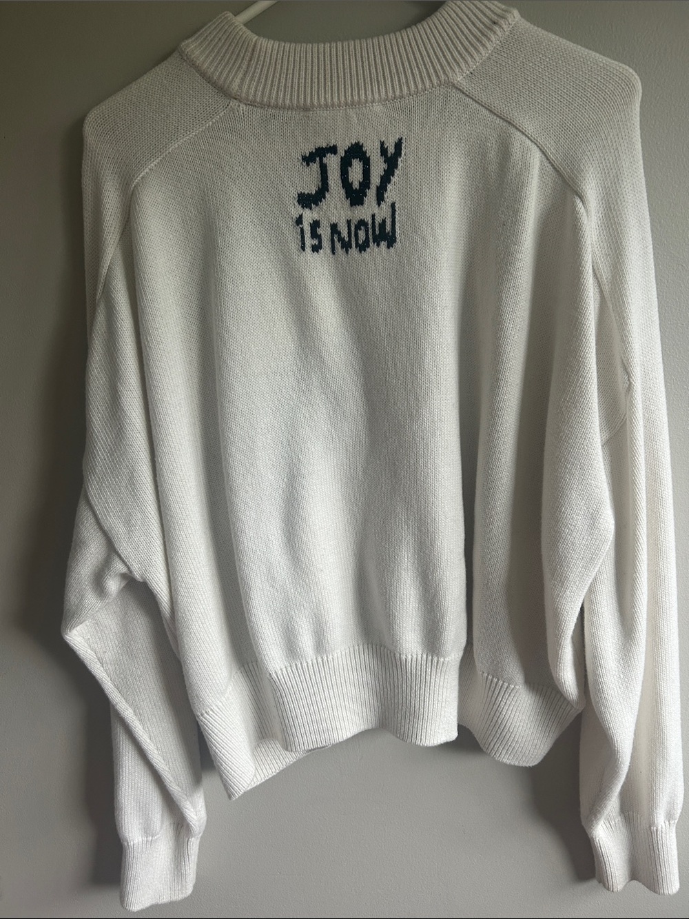 Desigual White Sweater with Yellow Smiley Graphic - Picture 4 of 7